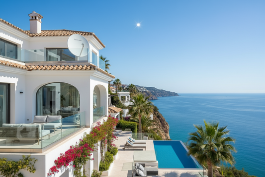 fa mi o imagine un logoul starlink undeva pe o vila de la mare din spania 